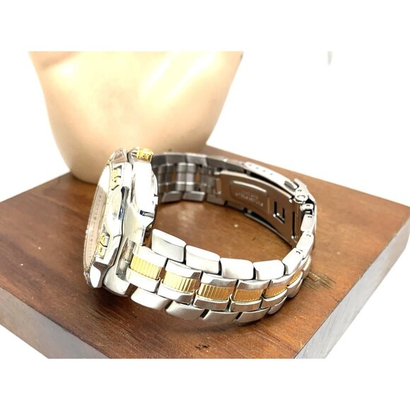 Seiko Men's Watch 5M43-0A39 Sports 100 Kinetic Day Date Two Tone Steel 40mm - Picture 10 of 15